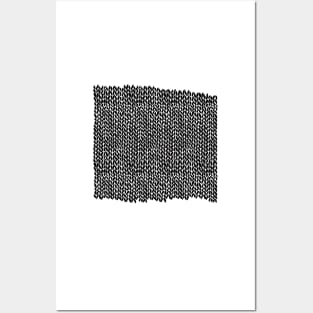 Hand Knit Black Posters and Art